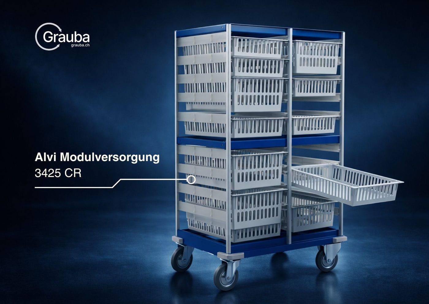 Modulwagen mit ISO Modulkörbe Grauba AG