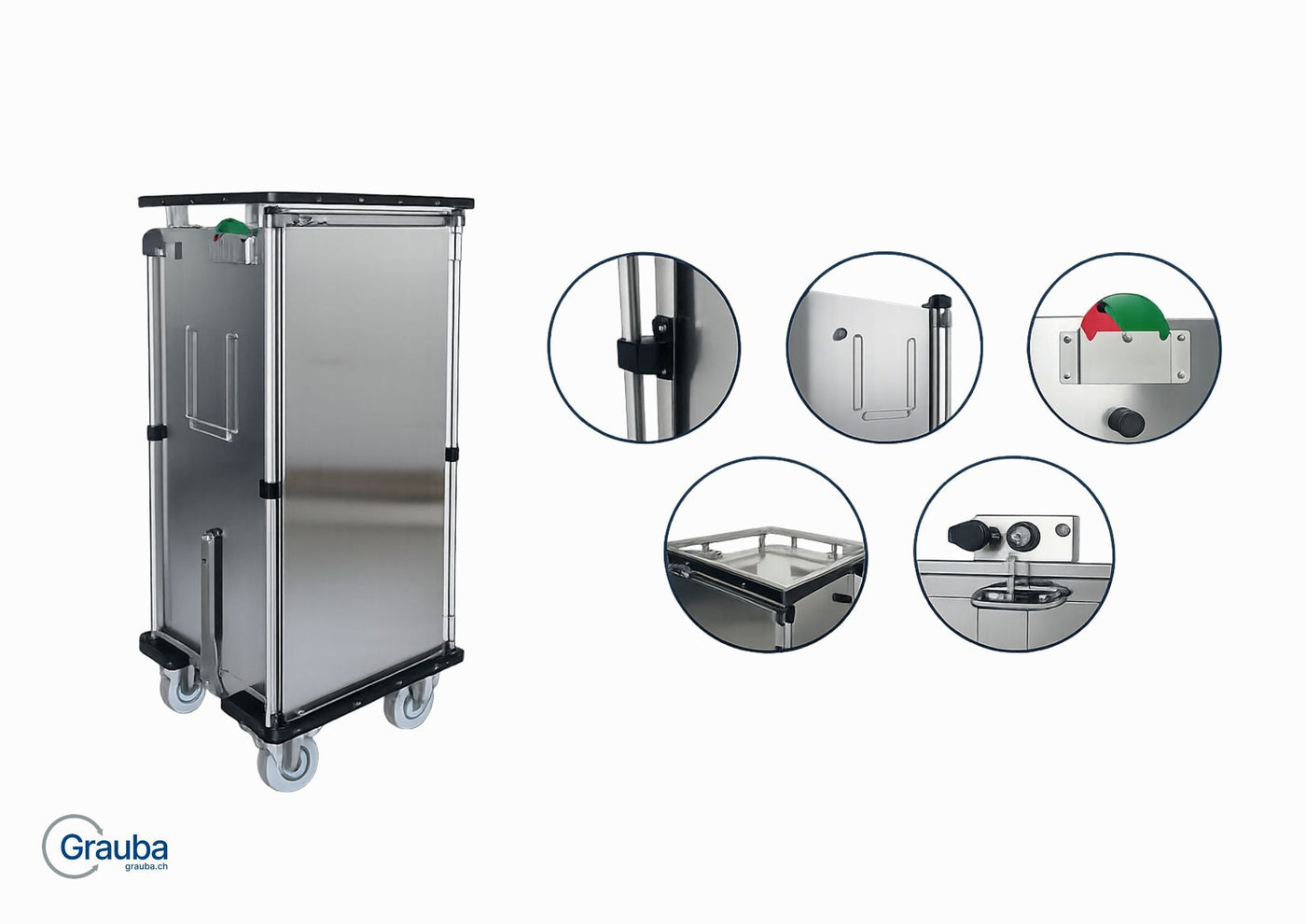 Sichere und hygienische Sterilgutlogistik mit dem Alvi Edelstahlschrankwagen 8140