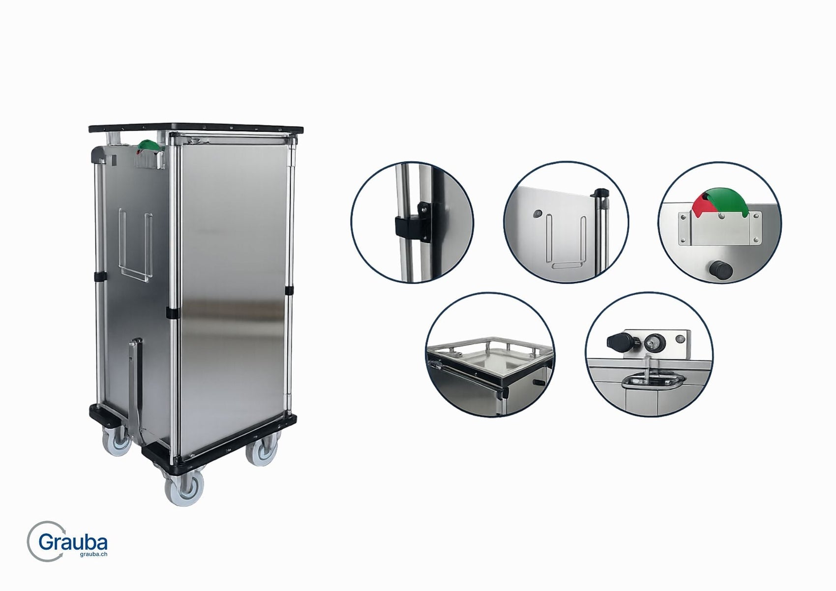Sichere und hygienische Sterilgutlogistik mit dem Alvi Edelstahlschrankwagen 8140