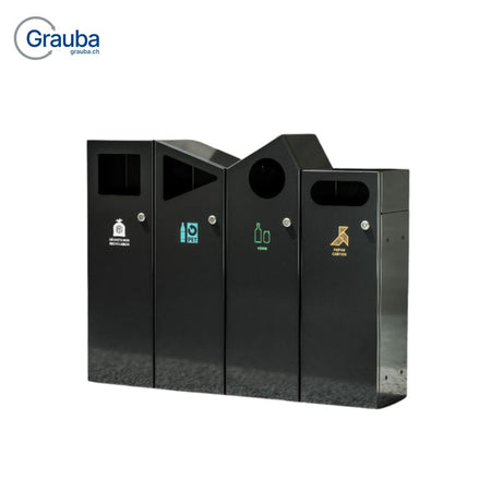 Aussenabfallbehalter_Grauba_AG_Grau_Schwarz