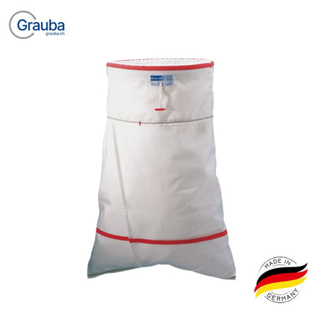 Hammerlit Wäschetransportsack 15 kg aus Polyester mit beidseitigem Knebel und farbigen Kennstreifen, Wäschesack für Klinik und Pflege